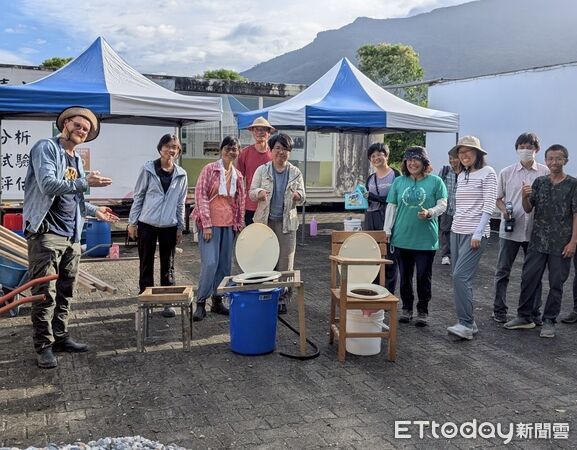 ▲▼「韌性防災&times;堆肥工作坊」課程在慈濟大學及碧雲莊社區上課情形。（圖／慈濟大學提供，下同）