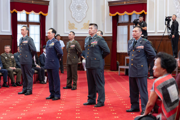 ▲▼總統賴清德主持「中華民國114年8月份將官晉任授階典禮」。（圖／總統府提供）