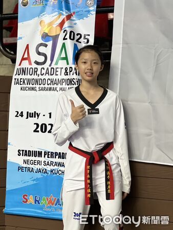 ▲▼    賀！永慶高中陳彥蓉摘2025年世界暨亞洲青少年跆拳道錦標賽金牌 。（圖／嘉義縣政府提供）