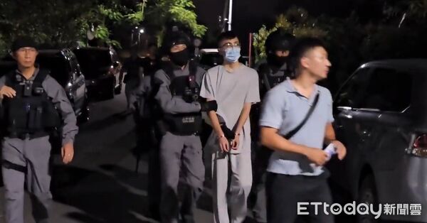 ▲▼信義砍人男落網畫面曝光。（圖／記者張君豪翻攝）