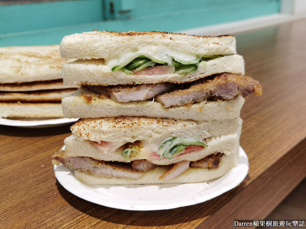 ▲▼素志久碳烤三明治。（圖／部落客Darren蘋果樹旅遊玩樂誌授權提供）