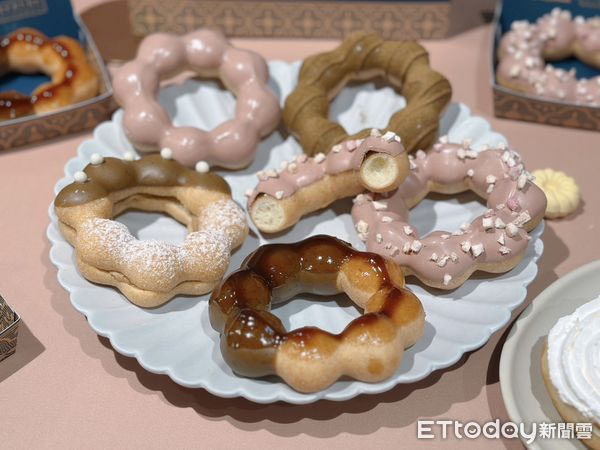 ▲▼Mister Donut聯名可不可熟成紅茶推9款甜甜圈+飲料 。（圖／記者蕭筠攝）