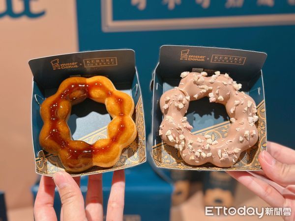 ▲▼Mister Donut聯名可不可熟成紅茶推9款甜甜圈+飲料 。（圖／記者蕭筠攝）
