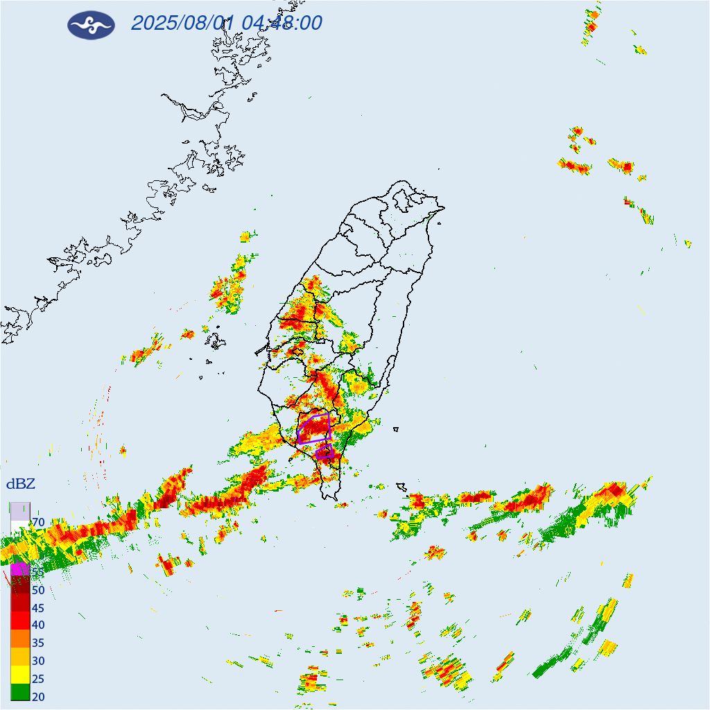 ▲▼大雷雨即時訊息。（圖／中央氣象署）