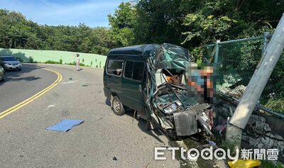 貨車司機遭逆撞慘死！肇事灌漿車闆娘也被拋出...摔落邊坡亡