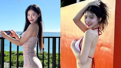 李多慧濕身解放比基尼！　「側面形狀看光」轉身激辣