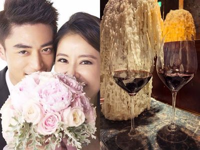 林心如、霍建華慶結婚9周年！　「紅酒杯藏幸福人影」閃翻了