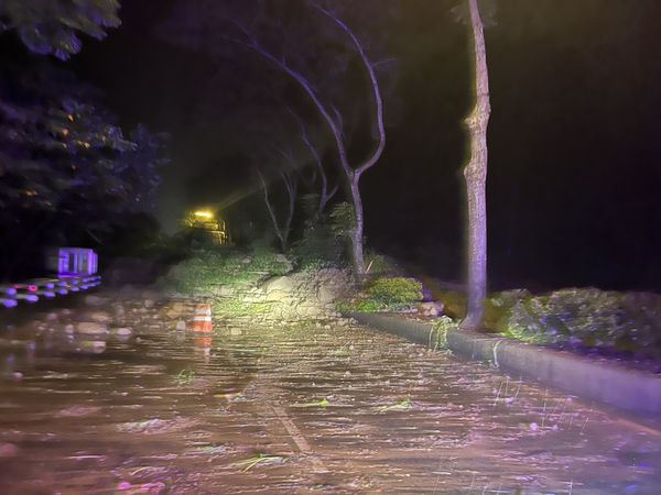 ▲▼南投集集坍方。（圖／記者高堂堯翻攝）