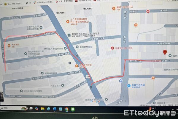 ▲▼新莊箱屍案，陳嫌棄屍路線監視器畫面。（圖／記者陳以昇翻攝）