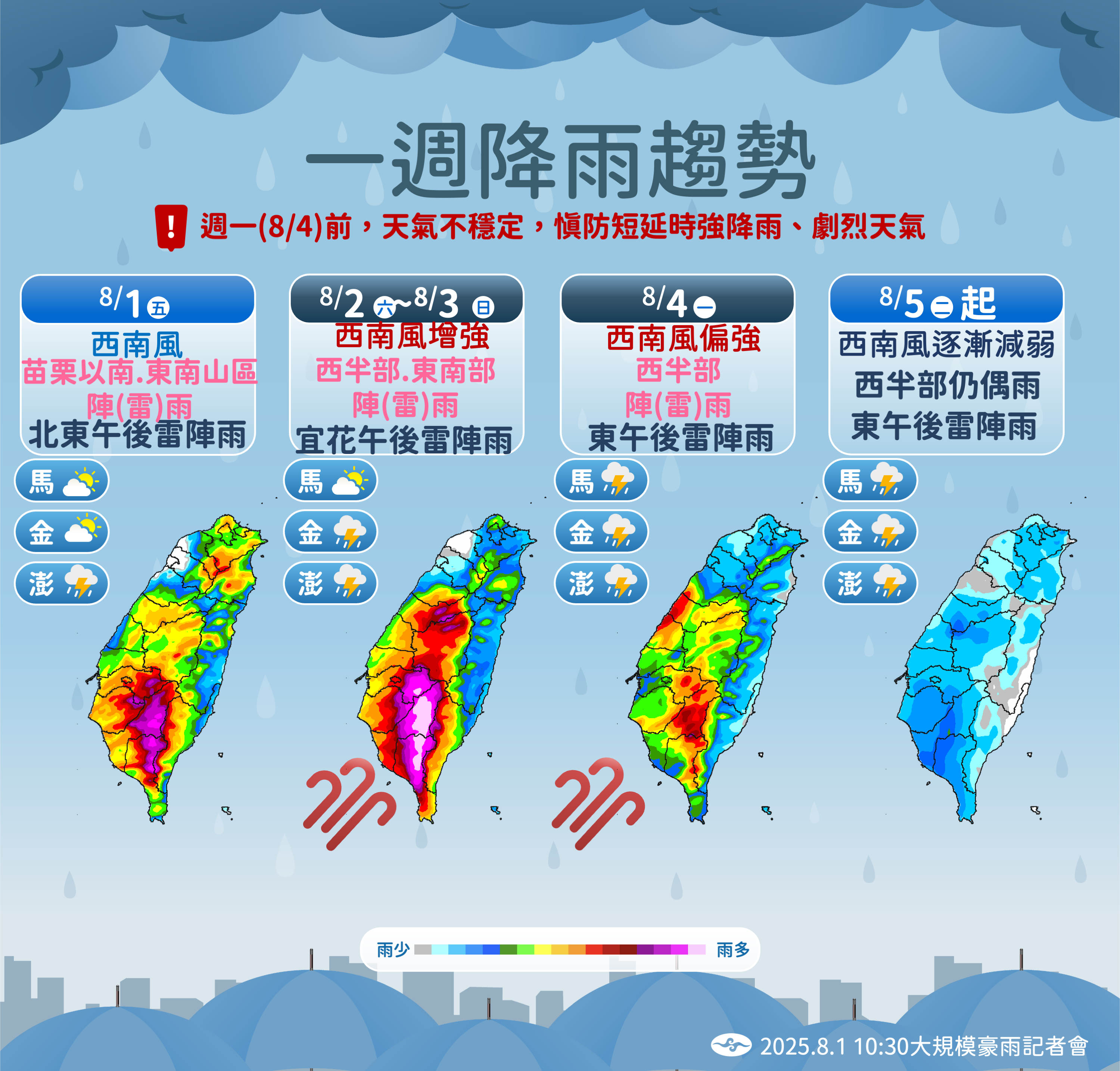 ▲▼天氣趨勢。（圖／氣象署提供）