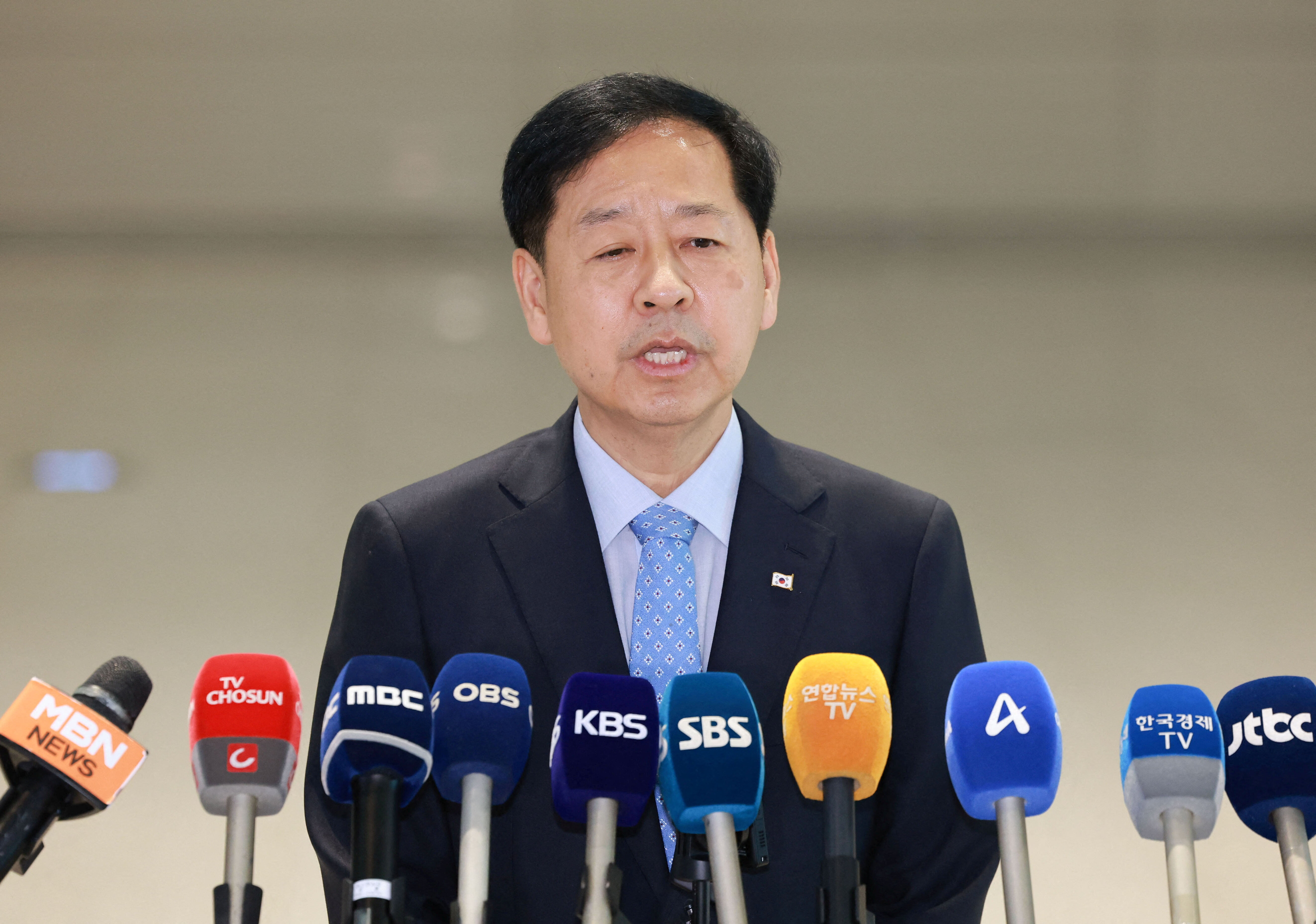 ▲▼南韓工業部長金正寬。（圖／路透）