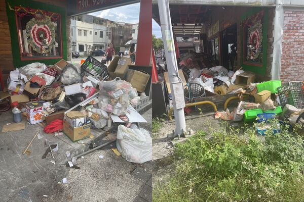 ▲▼羅東薑母鴨店房客失聯，店面淪廢墟，房東痛批並已提告。（圖／民眾提供，下同）