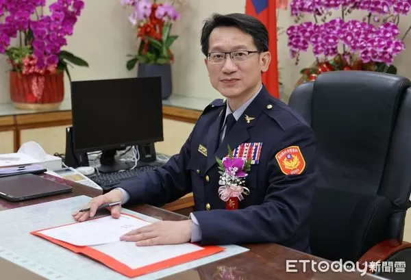▲甘炎民接任屏東縣政府警察局長。（圖／屏東縣政府警察局提供）
