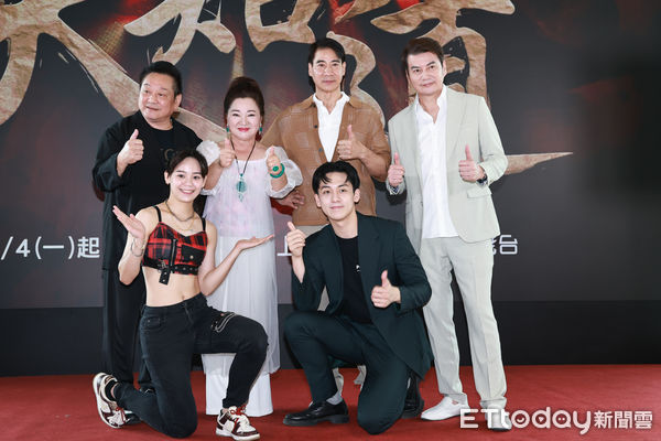 ▲▼  白冰冰製作戲劇《天知道》記者會-胡子萱,葛兆恩,·林義芳,白冰冰,翁家明,倪齊民。（圖／記者黃克翔攝）