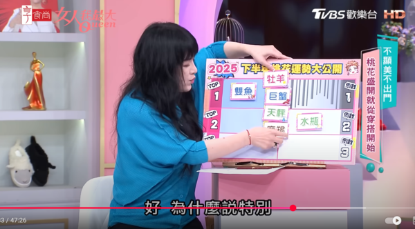 ▲▼唐綺陽。（圖／翻攝自YouTube／女人我最大）