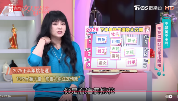 ▲▼唐綺陽。（圖／翻攝自YouTube／女人我最大）