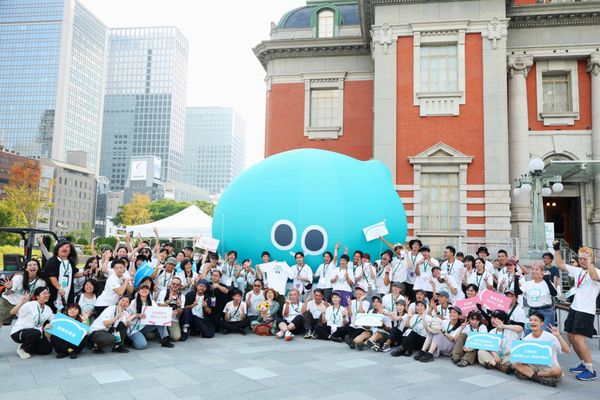 ▲▼台灣文化吉祥物「a-We氣球」升上大阪天空！大阪世博百年古蹟外亮相。（圖／文化部）