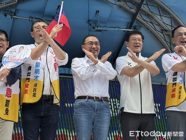 ▲▼  國民黨立委羅明才舉辦反罷免造勢    。（圖／記者崔至雲攝）