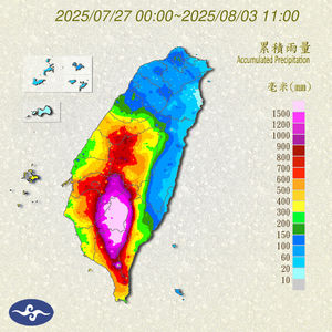 中南部豪雨炸9天　氣象署破天荒「發2資料」！5地區雨量破2000毫米