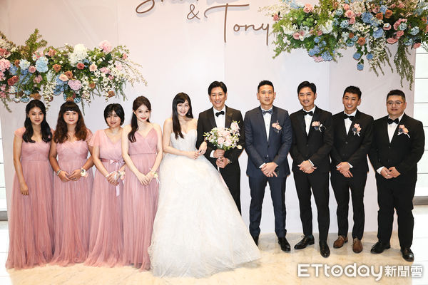 ▲林逸欣&Tony婚禮。（圖／記者林敬旻攝）