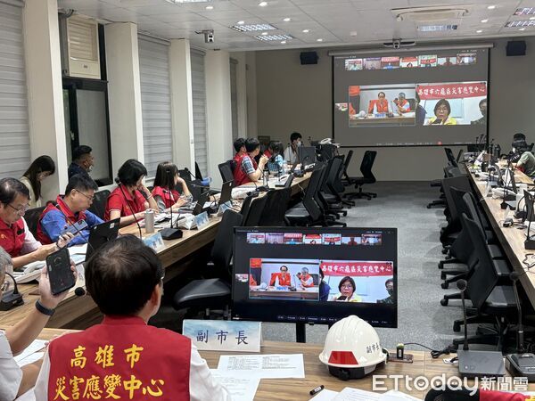 ▲副市長林欽榮下午主持豪雨工作會議。（圖／記者許宥孺翻攝）