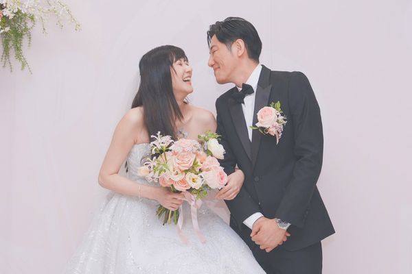 ▲林逸欣與老公Tony補辦婚宴 。（圖／欣宇宙音樂提供）