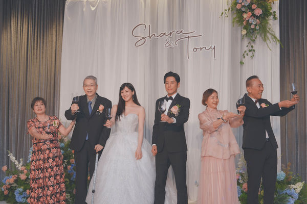 ▲林逸欣和老公Tony婚禮。（圖／欣宇宙音樂提供）