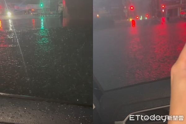 ▲▼女網友還原車輛滅頂時的逃生過程。（圖／Threads網友「霏霏ㄦ」授權提供，請勿隨意翻拍以免侵權）