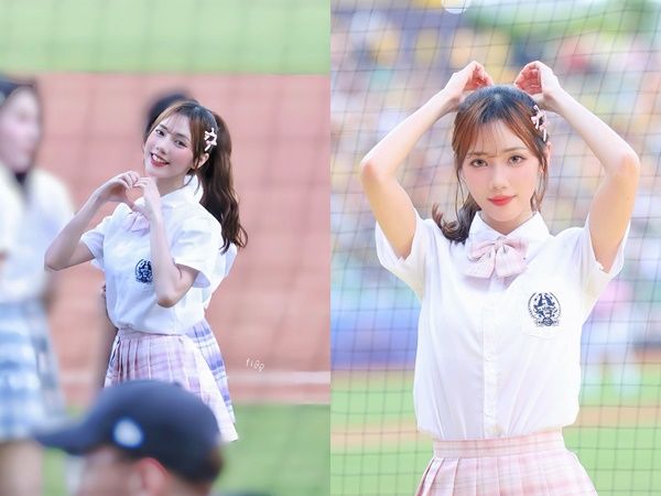 ▲▼大巨蛋捕捉「漂亮女球迷」身分曝光　球迷笑翻：主持人要去看眼科。（圖／翻攝abby28920）