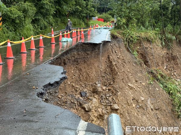 ▲8月3日現場降下豪雨，案發地點上游發生土石流            。（圖／記者吳奕靖翻攝）