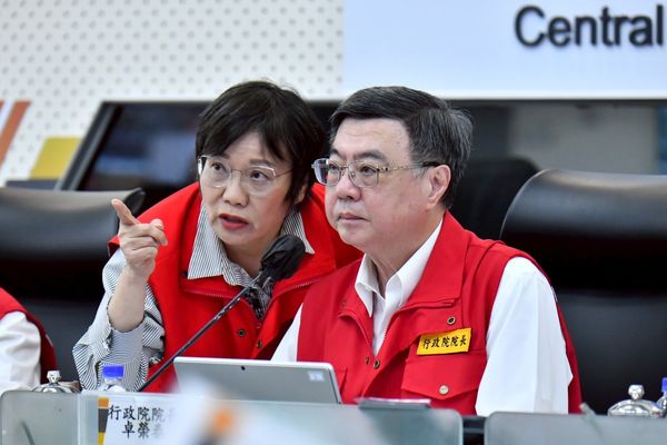 ▲▼行政院長卓榮泰今（3日）視導「0728豪雨中央災害應變中心」。（圖／行政院提供）