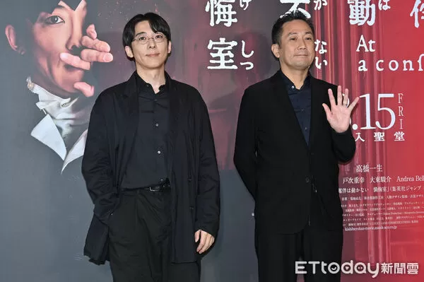 ▲▼《岸邊露伴一動也不動懺悔室》導演渡邊一貴(右)、演員高橋一生(左)出席影人採訪。（圖／記者李毓康攝）