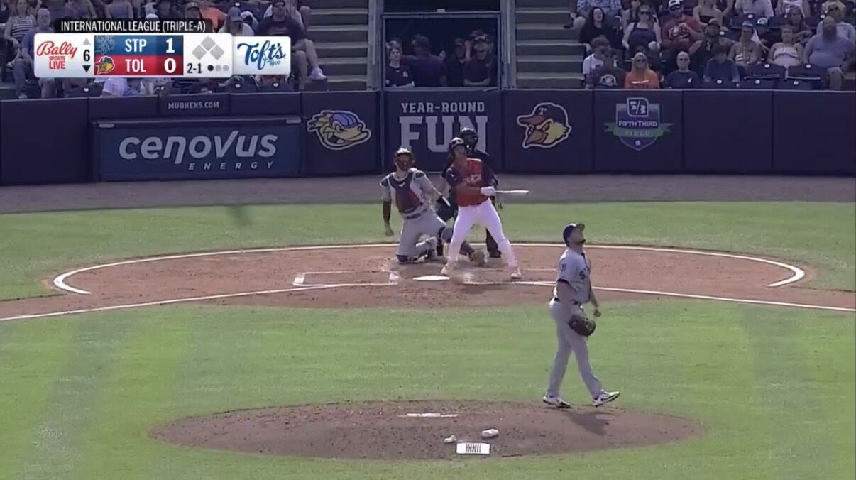 ▲李灝宇開轟。（圖／截自Toledo Mud Hens官網）