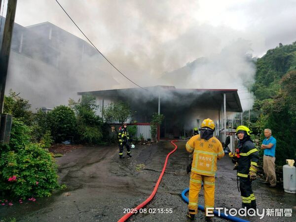 ▲國姓鄉中正路三段2日發生住宅火警。（圖／記者高堂堯翻攝，下同）