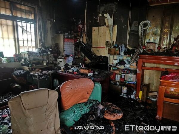 ▲國姓鄉中正路三段2日發生住宅火警。（圖／記者高堂堯翻攝）