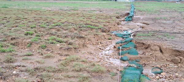 ▲▲大樹光電水保改善遇豪雨又打回原形。（圖／柯志恩提供）