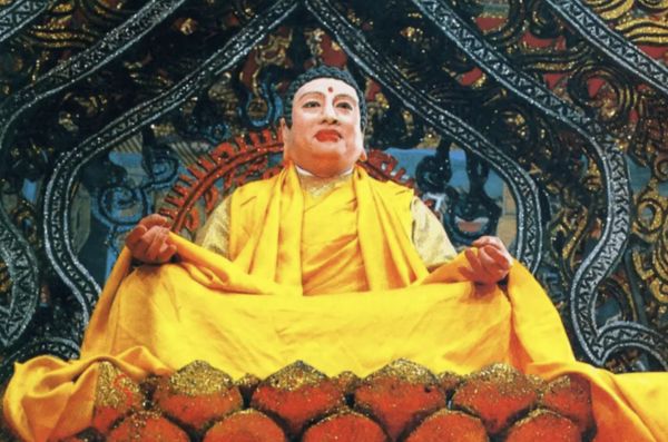 ▲在《西遊記》飾演「如來佛祖」的朱廣龍於北京病逝。（圖／翻攝自微博）