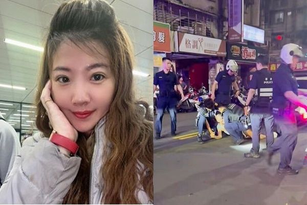 ▲▼ 女星侯沁潔拒檢逃逸，員警第一視角曝光。（圖／翻攝自侯沁潔臉書、爆料公社）