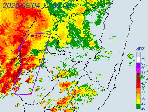 ▲▼大雷雨即時訊息 。（圖／氣象署提供）