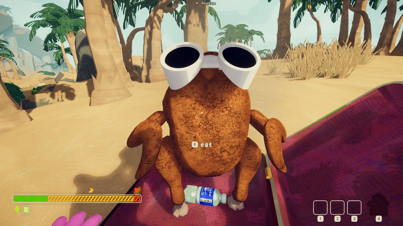 ▲▼《PEAK》更新玩家餓過頭會幻想隊友變烤雞。（圖／記者黃冠瑋攝）