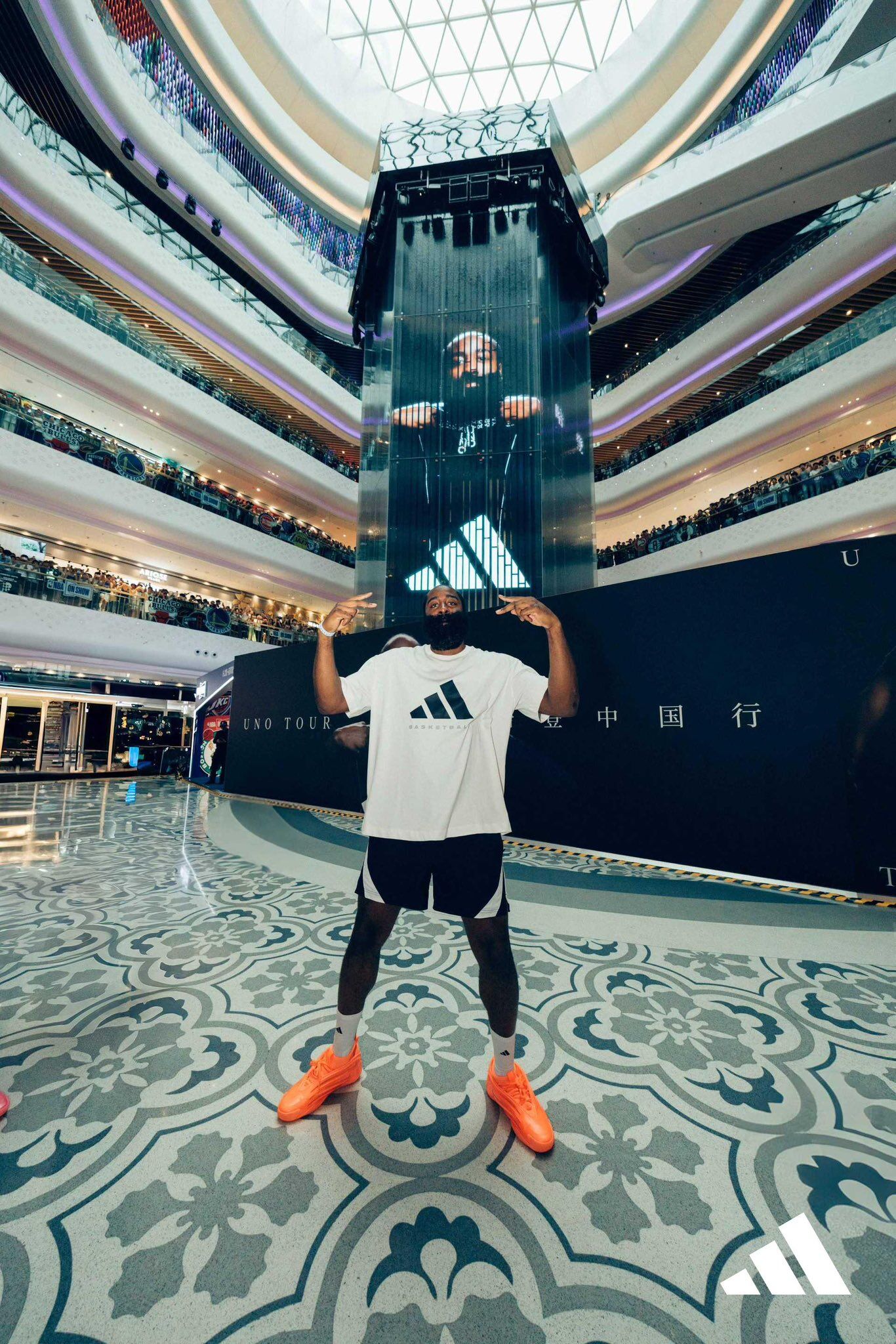 ▲▼哈登展開中國行人氣爆棚。（圖／翻攝自X／James Harden）