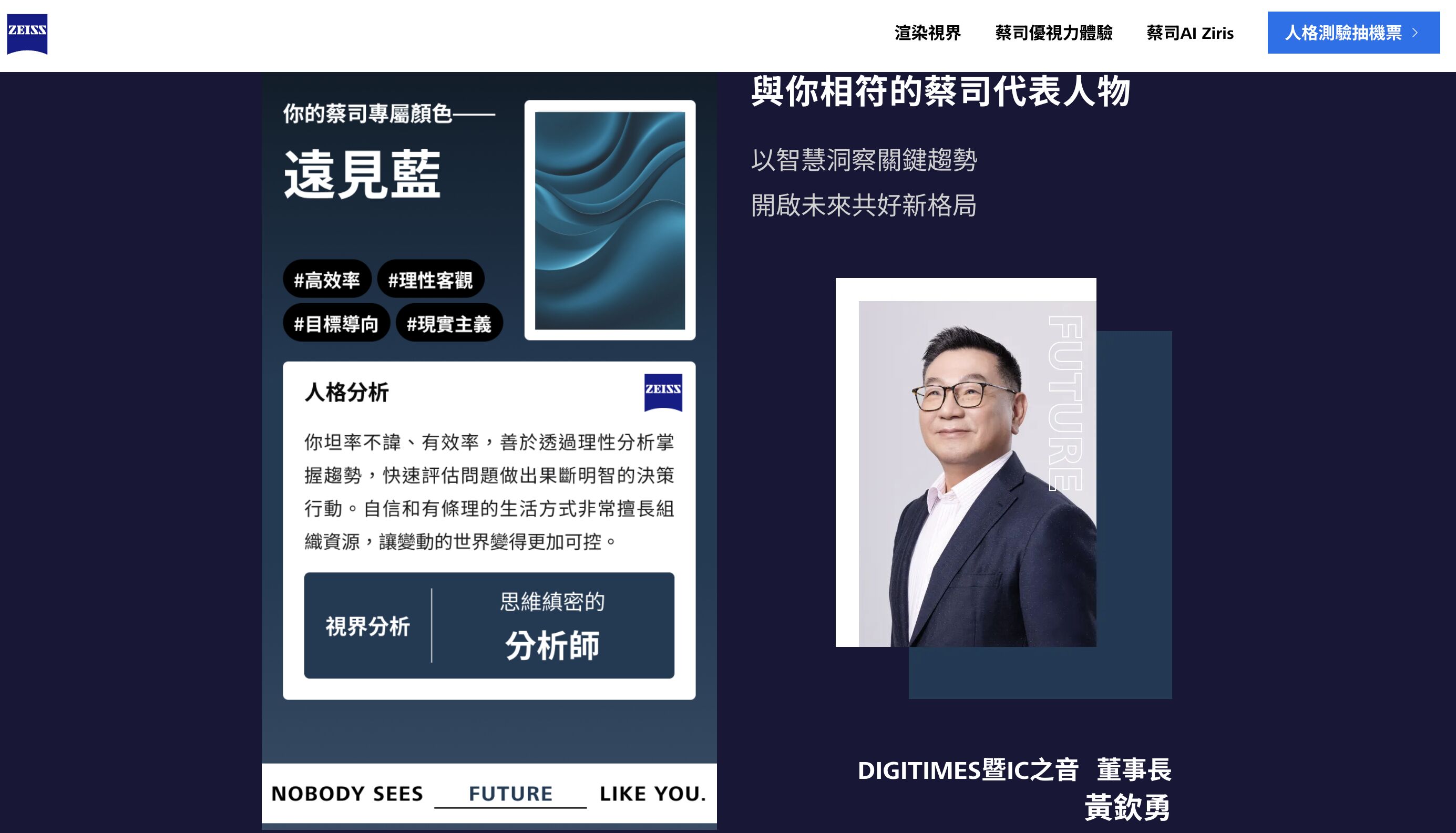 ▲▼蔡司,人格測驗,抽沖繩來回機票,Switch。（圖／取自蔡司測驗）