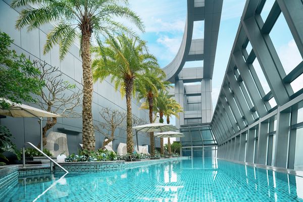 ▲台北新板希爾頓酒店以「泰迪熊」為主題，推出期間限定的「Bubbly Bearcation」夏日住房專案。（圖／業者提供）