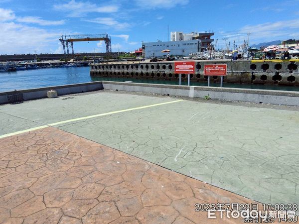 ▲▼花蓮漁港占地約17公頃，僅供漁船筏進出停泊使用，並未設置供民眾垂釣之區域。（圖／花蓮縣政府提供，下同）