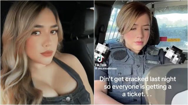 ▲▼女警自曝「太飢渴」怒開罰單洩慾　遭調查。（圖／翻攝TikTok@ms.escaleraaa）