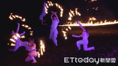 火舞 x 光雕 x 永續 2025北海潮與火炫目金山