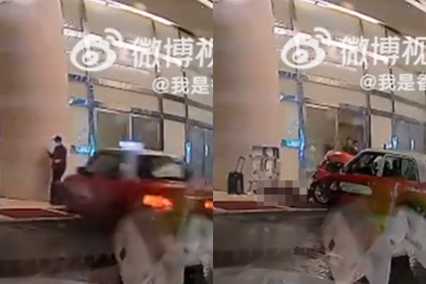 ▲▼香港80歲司機計程車暴衝！遊客滑手機遭撞「半身粉碎」驚悚畫面曝。（圖／翻攝自微博）