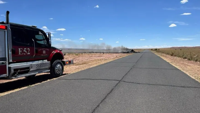 ▲▼      美醫療專機墜毀4死　赴院接病患「降落竟出事」原因不明       。（圖／翻攝納瓦霍警察局）