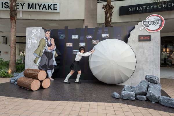 ▲MITSUI OUTLET PARK林口《鬼滅之刃》主題造景。（圖／業者提供）