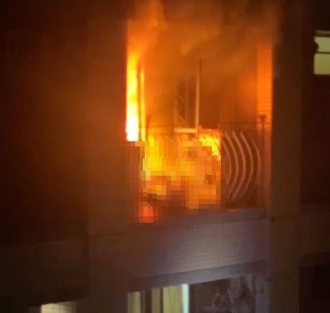 ▲▼台中深夜惡火男子燒死在陽台，起火原因初判曝光。（圖／民眾提供）